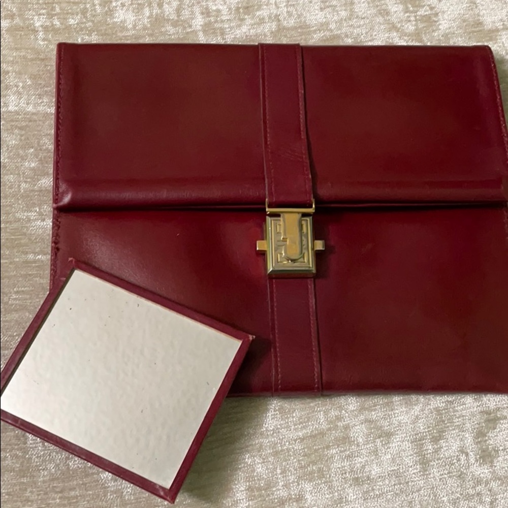Givenchy vintage red clutch